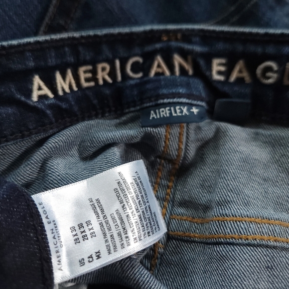 AE Dark Wash AirFlex+ Original Bootcut Jean Sz 28x30 - Picture 4 of 8